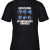 Types of Baseball Pitches Shirt Life Choices Pitcher Gift Youth T-Shirt –