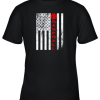 USA Red White Vintage American Flag Baseball Gift Youth T-Shirt –