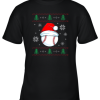 Ugly Christmas Baseball Shirt Boys Kids Ball Santa Pajama Youth T-Shirt –