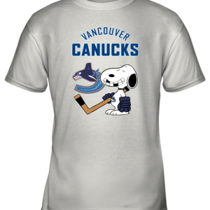 Vancouver Canucks Ice Hockey Broken Teeth Snoopy NHL Youth T-Shirt –