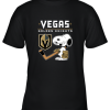 Vegas Golden Knights Ice Hockey Broken Teeth Snoopy NHL Youth T-Shirt –