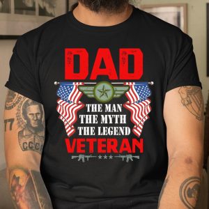 Veteran Shirt Dad – The Man, The Myth, The Legend Veteran T Shirt  Itees Global
