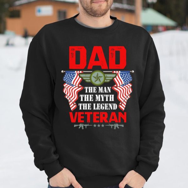 Veteran Shirt Dad – The Man, The Myth, The Legend Veteran T Shirt  Itees Global