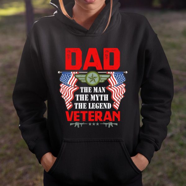 Veteran Shirt Dad – The Man, The Myth, The Legend Veteran T Shirt  Itees Global