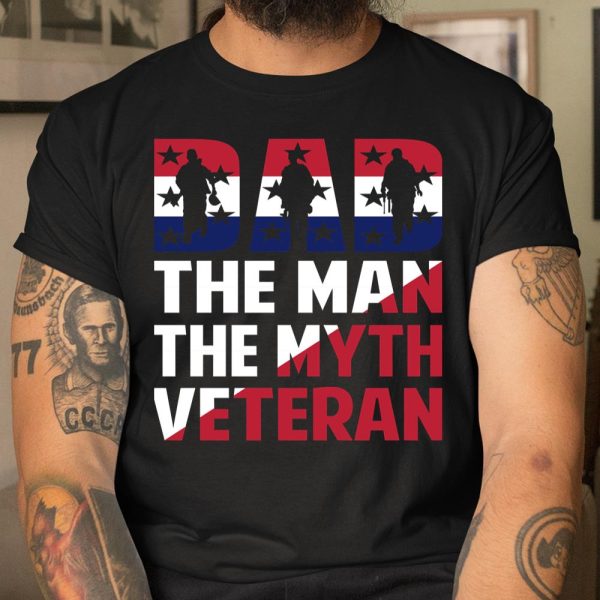 Veteran Shirt Dad the Man the myth Veteran T Shirt  Itees Global