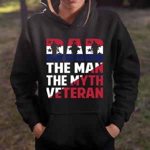 Veteran Shirt Dad the Man the myth Veteran T Shirt Itees Global 4