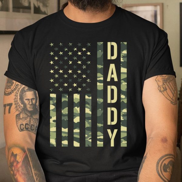 Veteran Shirt Proud Daddy Military Veteran Soldier Fathers day 2021 Flag T Shirt  Itees Global