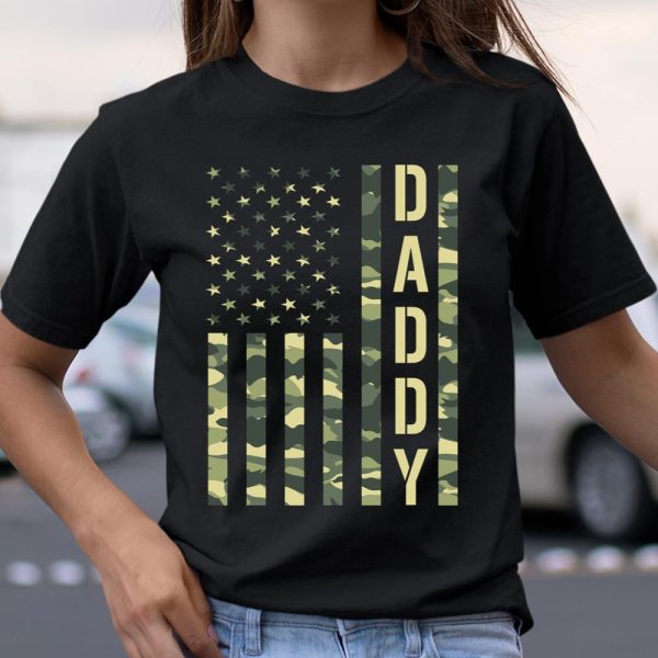 Veteran Shirt Proud Daddy Military Veteran Soldier Fathers day 2021 Flag T Shirt  Itees Global