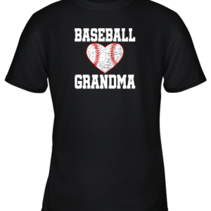 Vintage Baseball Grandma Funny Gift Youth T-Shirt –