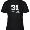 Vintage Baseball Jersey Number 31 Shirt Player Number Youth T-Shirt –