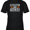 Vintage Baseball and Tacos Shirt Funny Sports Cool Gift Youth T-Shirt –