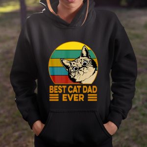 Vintage Best Cat Dad Ever Funny Cat Daddy Father Day Gift T Shirt Itees Global 4