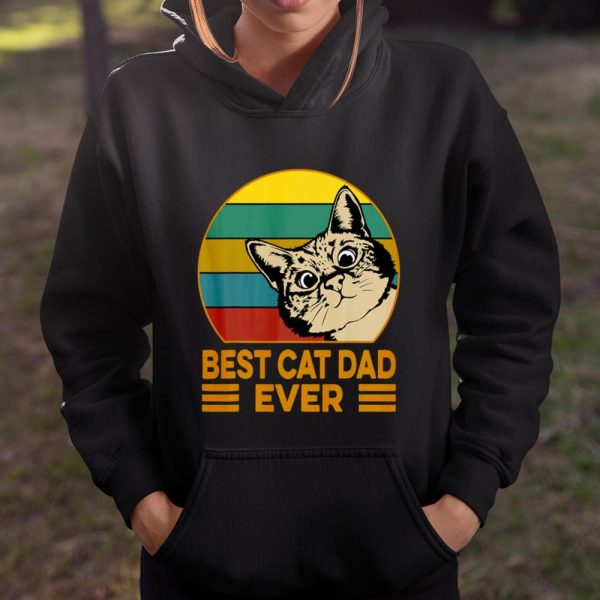 Vintage Best Cat Dad Ever Funny Cat Daddy Father Day Gift T Shirt  Itees Global