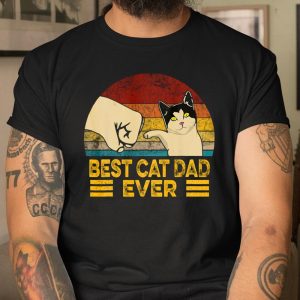 Vintage Best Cat Dad Ever T Shirt Funny Cat Daddy Father day T Shirt Itees Global 1