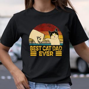 Vintage Best Cat Dad Ever T Shirt Funny Cat Daddy Father day T Shirt Itees Global 1 Vintage Best Cat Dad Ever T Shirt Funny Cat Daddy Father day T Shirt Itees Global 2