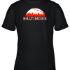 Vintage Downtown Baltimore MD Baseball Skyline Youth T-Shirt –