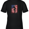 Vintage Patriotic American Flag Baseball Shirt USA Youth T-Shirt –