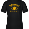 Vintage Pittsburgh Baseball Pennsylvania Pirate Retro Gift Youth T-Shirt –