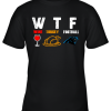 WTF Wine Turkey Football Carolina Panthers Thanksgiving Youth T-Shirt –