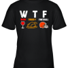 WTF Wine Turkey Football Cleveland Browns Thanksgiving Youth T-Shirt –