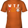 WTF Wine Turkey Football Pittburg Steelers Thanksgiving Youth T-Shirt –