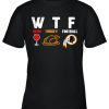 WTF Wine Turkey Football Washington Redskins Thanksgiving Youth T-Shirt –