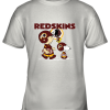 Washington Redskins Let’s Play Football Together Snoopy NFL Shirts Youth T-Shirt –