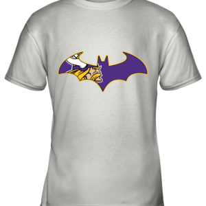 We Are The Minnesota Vikings Batman NFL Mashup Youth T-Shirt –