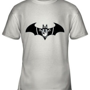 We Are The Oakland Raiders Batman NFL Mashup Youth T-Shirt –