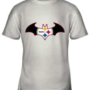 We Are The Pittsburgh Steelers Batman NFL Mashup Youth T-Shirt –