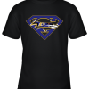 We Are Undefeatable The Baltimore Ravens x Superman NFL Youth T-Shirt –