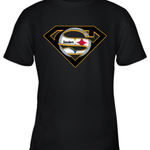 We Are Undefeatable The Pittsburg Steelers x Superman NFL Youth T-Shirt –