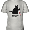What Black Cat Hold Knife Youth T-Shirt –
