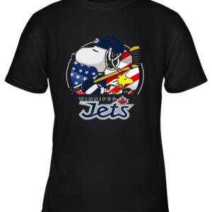Winnipeg Jets Ice Hockey Snoopy And Woodstock NHL Youth T-Shirt –