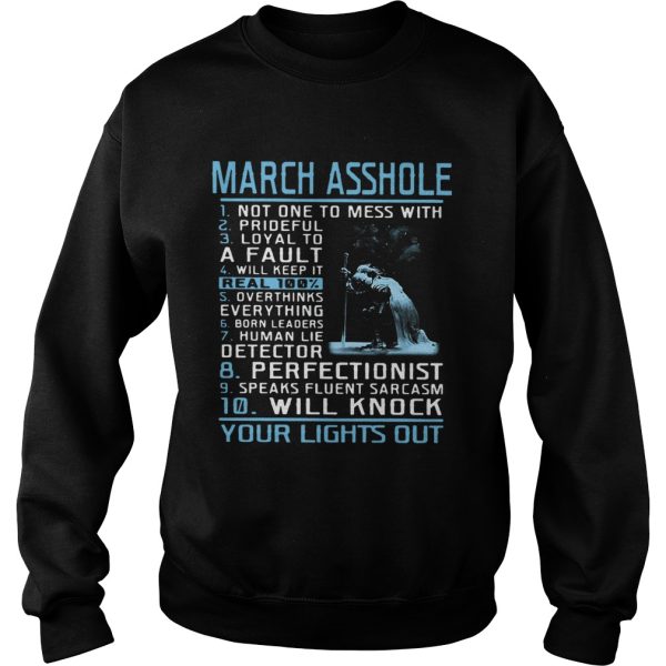 10 things March Asshole shirt