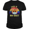 2020 Is Boo Sheet Retro Halloween Pumpkin Wearing A Mask shirt
