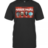 A History Of Horror Masks 1976 1980 1996 2020 T-Shirt