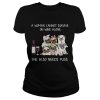 A woman cannot survive on wine alone she also needs pugs shirt
