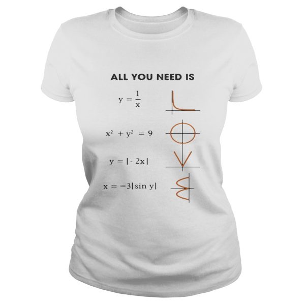 All You Need is Love Math shirt