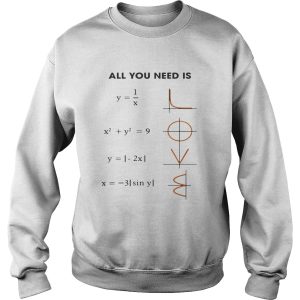 All You Need is Love Math shirt 3
