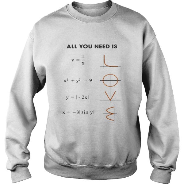 All You Need is Love Math shirt