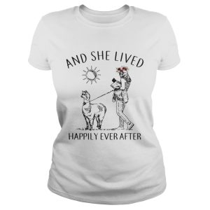 Alpaca and she lived happily ever after shirt 1