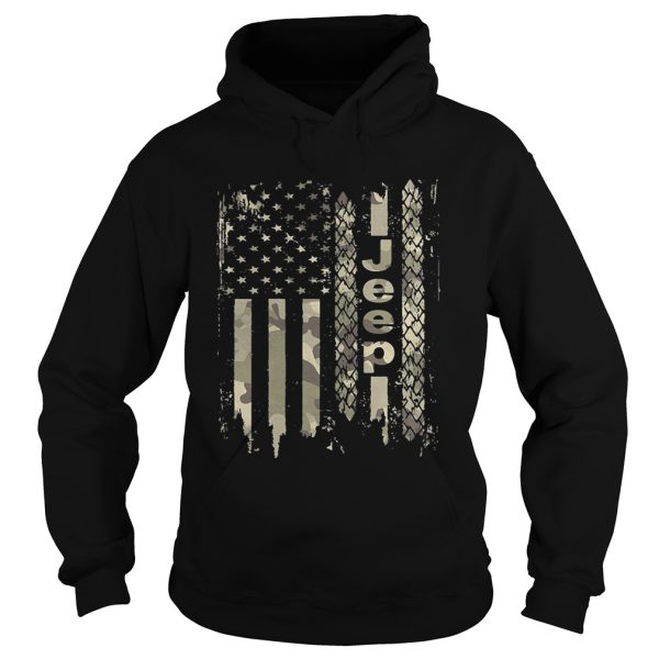 American flag camo jeep shirt