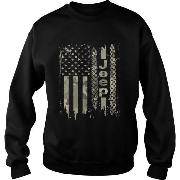 American flag camo jeep shirt