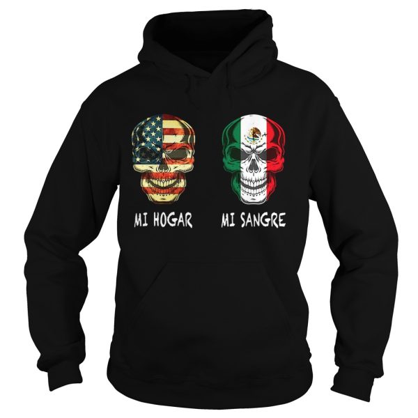 American flag skull Mi Hogar Italian flag skull Mi Sangre shirt