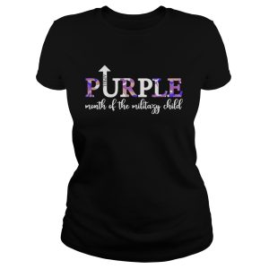April Purple Up Month Of Military Child Kids Awareness shirt 1