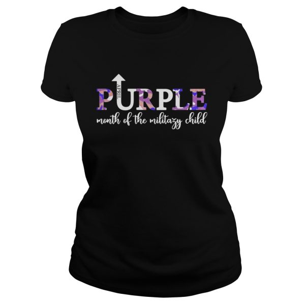 April Purple Up Month Of Military Child Kids Awareness shirt