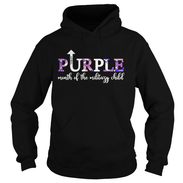 April Purple Up Month Of Military Child Kids Awareness shirt