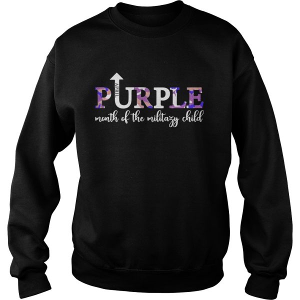 April Purple Up Month Of Military Child Kids Awareness shirt