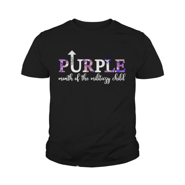 April Purple Up Month Of Military Child Kids Awareness shirt